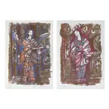 Carmen Parra, a) Santa Edith, Serigrafías 55 / 100 y 45 / 100