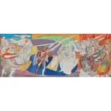 Arnold Belkin, 1942, Boceto para el mural en el Museo Ralli de Cesarea, Israel