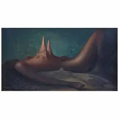 La Tapatía by Jorge González Camarena, Óleo sobre cartón sobre madera, offered Jan 2025