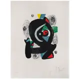 Joan Miró, II de la carpeta La Mélodie Acide, 1980, Litografía sobre papel japonés H. C