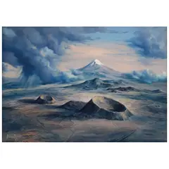 Marco Antonio Zepeda, Popocatépetl, Óleo sobre tela