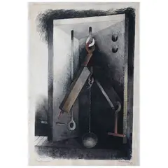 Marcelo Bonevardi, Instrumento, Acuarela y carboncillo sobre papel