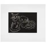 Ai Weiwei, Cats Black, 2022, Serigrafía sobre papel Saunders Waterford, prensado en caliente 81 / 150