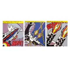 Roy Lichtenstein, As I opened fire, 1966, Serigrafías sin número de tiraje