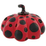Pumpkin red by Yayoi Kusama, Escultura en resina laqueada sin número de tiraje, sold Dec 2024
