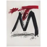 Antoni Tàpies, Tàpies en Mataró, 1972, Litografía sin número de tiraje