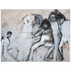 Francisco Corzas, Untitled, Gouache y carboncillo sobre papel