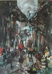 Untitled by George Campbell, sold Mar 2015