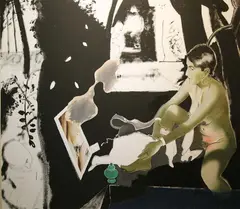 Untitled by Micheal Farrell, sold Nov 2016