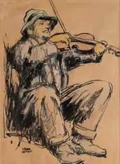 Untitled by William Conor, sold Nov 2017