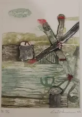 Untitled by Lucio Muñoz, sold May 2019