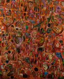 Allan Githuka, Election Time, 2013, oil on canvas