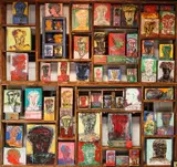 Eltayeb Dawel Bait, The Spirit of Faces, 2011, (lower right), mixed media