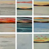 Mary Collis, False Bay Series, each painting is individually titled and dated, 2013, oil on canvas