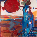 Fitsum Behre Woldelibanos, Lost in Space, 2008, Acrylic on canvas