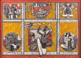 Bakri Bilal, Nilotic Dreams 2, 2008, Mixed media on canvas