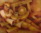 Sebastian Kiarie, Serenity, 1996, Oil on paper