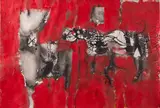 Issam Hafiez, Untitled, 2005, Ink and mixed media on paper