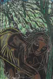 Charles Sekano, Untitled, between 1980-1990, Oil pastel on paper