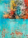 Michael Wafula, Political Affiliation, 2015, Mixed media on canvas