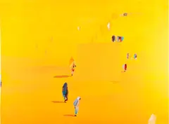 Out of Focus by Rashid Diab, 2015, Acrylic on canvas, sold Nov 2015