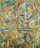 Raza Mohamed, The Masks, 2000, Oil on canvas