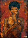 Eli Kyeyune, Untitled, 1970, Oil on board