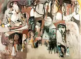 El Sadig Agena, Untitled, 2014, Acrylic on canvas