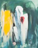 Tibebe Terffa, Untitled, 2016, Acrylic on canvas