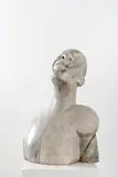 Gakunju Kaigwa, Bust, circa 1998, Vermont marble