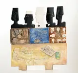 Abdel Basit El Khatim, 54 Years – (Modern and Ancient), 1995, Wood and paint sculpture