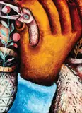Richard Kimathi, Bird in the Hand, 1998, Acrylic and oil on paper