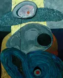 Merikokeb Berhanu, Untitled III, Corporeal Contemplation Series, 2014, Acrylic on canvas