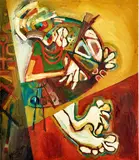 Stephen Kasumba, The Artist, 1998, Oil on canvas