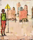 Yosef Lule, Past and Future I, 2016, Oil on canvas