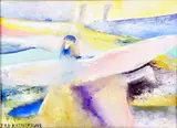 Jak Katarikawe, Catwalk Dreams, circa 1991-1992, Oil on paper