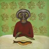 Souad Abdel Rassoul, Untitled (Mealtime), 2013, Acrylic on canvas