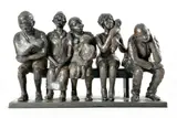 Edward Njenga, Waiting for Doctor – Eastleigh Clinic, 1969, Terracotta
