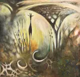 Yony Waite, Cameleopard in the Clearing, 1989, Acrylic on canvas