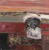 Issam Hafiez, Absence, 2018, Acrylic on canvas