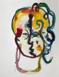 Wole Lagunju, Frieda, 2018, Inks on paper
