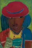 Charles Sekano, Untitled, undated, Oil pastel on paper