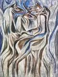 Theresa Musoke, Untitled, 1990s, Mixed media on canvas