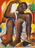 Geoffrey Mukasa, Untitled, 1991 – 1992, Oil on canvas