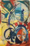 Romano Lutwama, Untitled, undated, Acrylic on hardboard