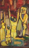 Kefa Frederick Sempangi, Prayers, 1969, Oil on board