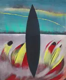 Tibebe Terffa, Untitled l, 2016, Acrylic on canvas