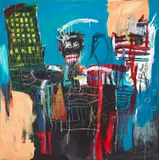 Ehoodi Kichapi, Man Against City, 2008, Oil on canvas