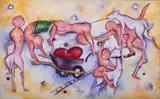 Shine Tani, Transporting Love, 2013, Oil on canvas