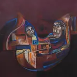 Kamal Shah, Monsoon Lullaby, 2012, Acrylic on canvas